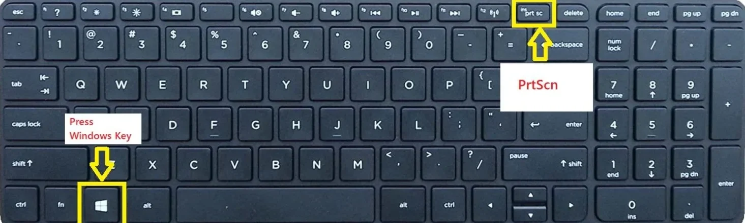 Take Screenshot on HP Laptop